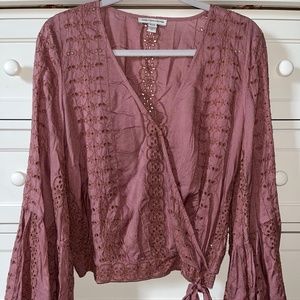 American Eagle Eyelet Top